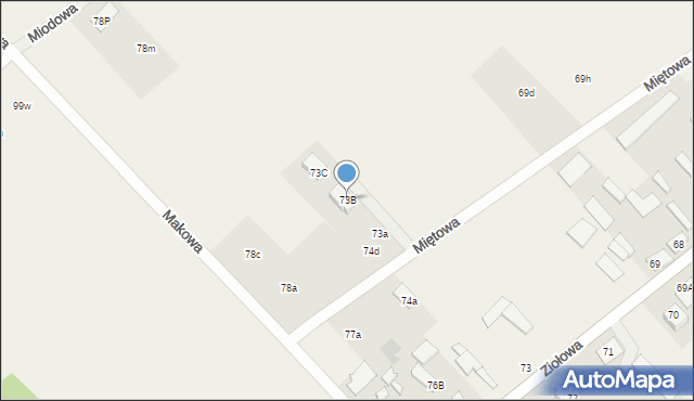 Barszczewo, Miętowa, 7, mapa Barszczewo