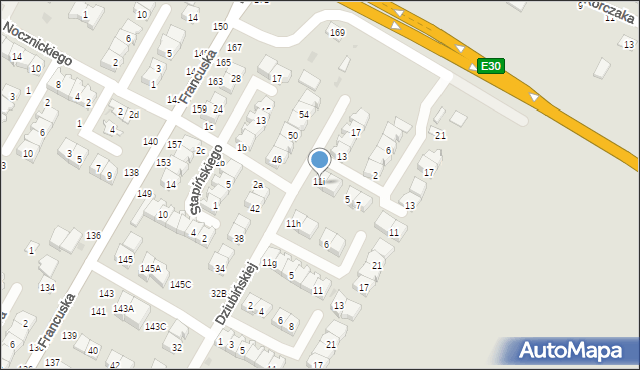 Biała Podlaska, Miłkowskiego Stanisława, 1, mapa Białej Podlaskiej