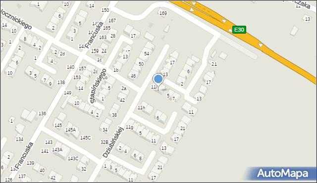 Biała Podlaska, Miłkowskiego Stanisława, 3, mapa Białej Podlaskiej