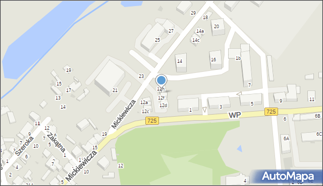 Biała Rawska, Mickiewicza Adama, 12g, mapa Biała Rawska