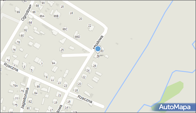 Bielsk Podlaski, Miodowa, 28, mapa Bielsk Podlaski