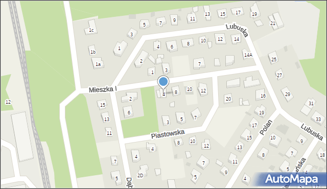 Bielsko, Mieszka I, 4, mapa Bielsko