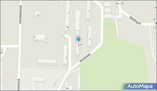 Blachownia, Miodowa, 5, mapa Blachownia