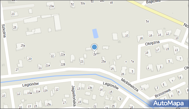 Błonie, Mickiewicza Adama, 24, mapa Błonie