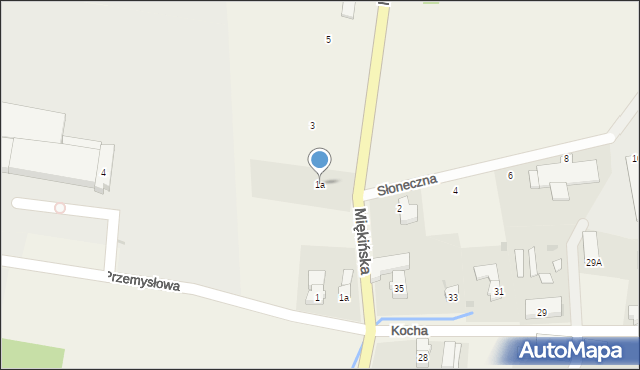 Błonie, Miękińska, 1a, mapa Błonie