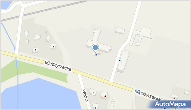 Bobowicko, Międzyrzecka, 7a, mapa Bobowicko