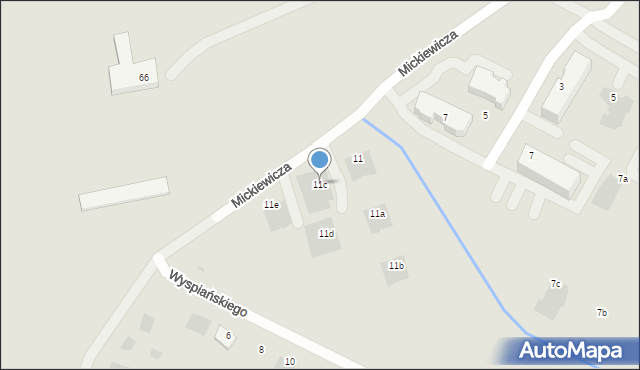 Boguchwała, Mickiewicza Adama, 11c, mapa Boguchwała
