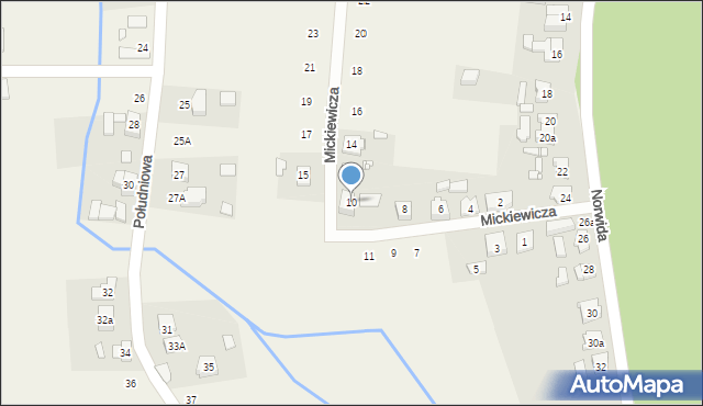 Bolechowo-Osiedle, Mickiewicza Adama, 10, mapa Bolechowo-Osiedle