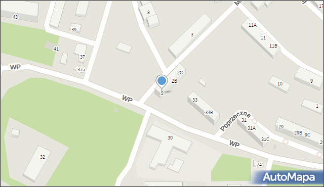 Borne Sulinowo, Mickiewicza Adama, 2, mapa Borne Sulinowo