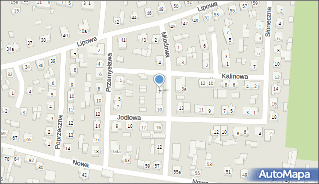 Bralin, Miodowa, 7, mapa Bralin