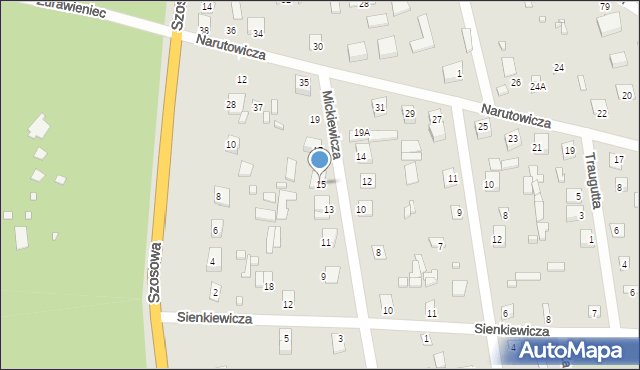 Brok, Mickiewicza Adama, 15, mapa Brok