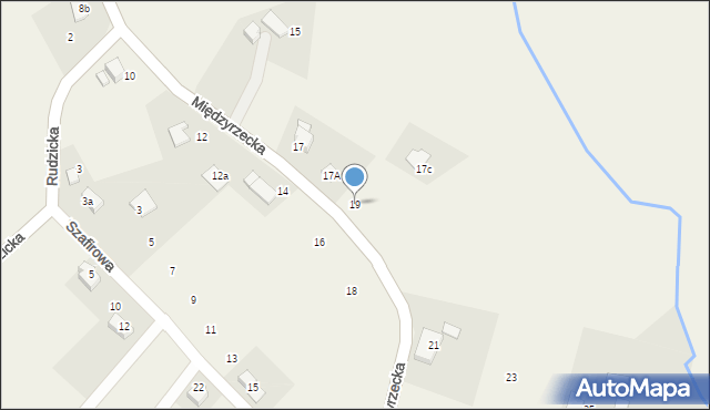 Bronów, Międzyrzecka, 19, mapa Bronów