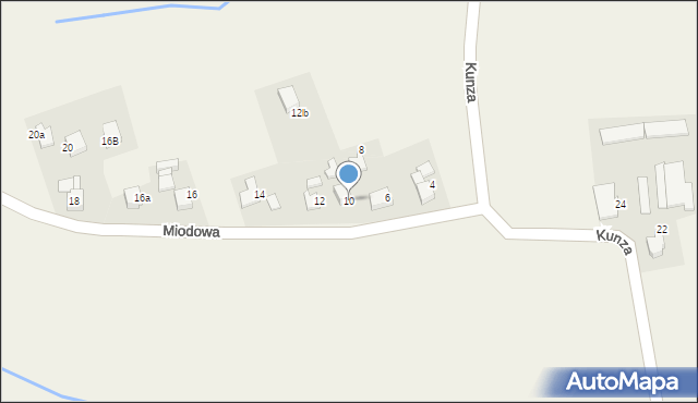 Bronów, Miodowa, 10, mapa Bronów