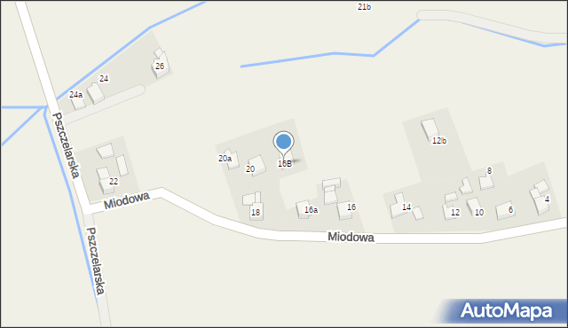 Bronów, Miodowa, 16B, mapa Bronów