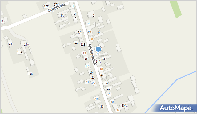 Brudzew, Mickiewicza Adama, 14, mapa Brudzew