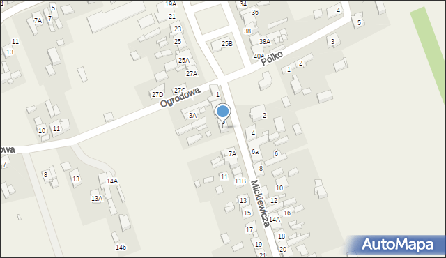 Brudzew, Mickiewicza Adama, 5A, mapa Brudzew