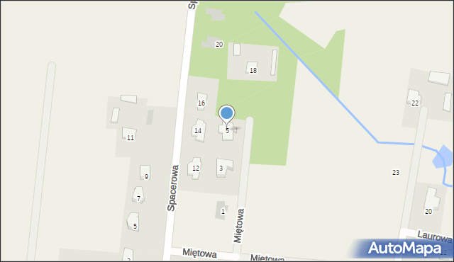 Brwilno, Miętowa, 5, mapa Brwilno