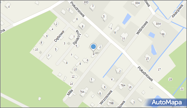 Brwilno Dolne, Miła, 4, mapa Brwilno Dolne