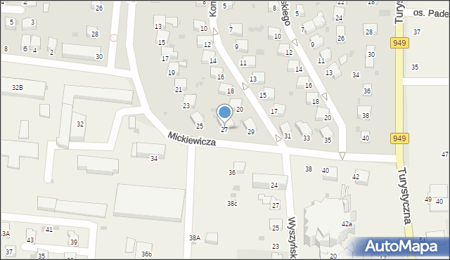 Brzeszcze, Mickiewicza Adama, 27, mapa Brzeszcze