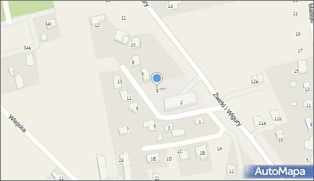 Brzezie k. Sulechowa, Mickiewicza Adama, 4, mapa Brzezie k. Sulechowa