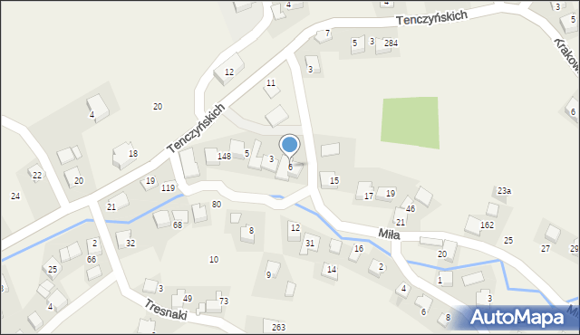 Brzoskwinia, Miła, 6, mapa Brzoskwinia