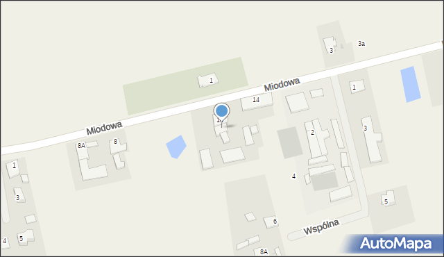 Brzozowo, Miodowa, 12, mapa Brzozowo