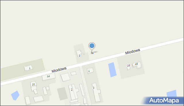 Brzozowo, Miodowa, 3a, mapa Brzozowo