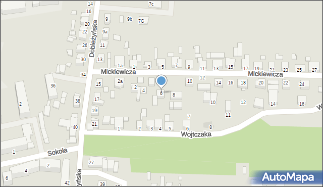 Buk, Mickiewicza Adama, 6, mapa Buk