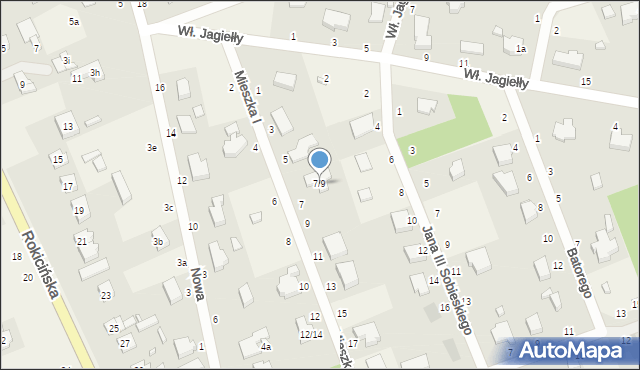 Bukowiec, Mieszka I, 7/9, mapa Bukowiec