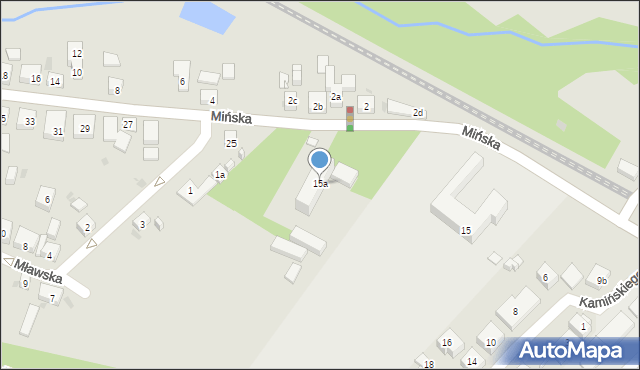 Bydgoszcz, Mińska, 15a, mapa Bydgoszczy