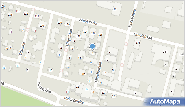 Bydgoszcz, Miechowska, 4, mapa Bydgoszczy
