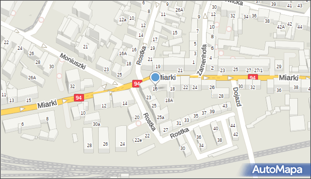 Bytom, Miarki Karola, 16, mapa Bytomia