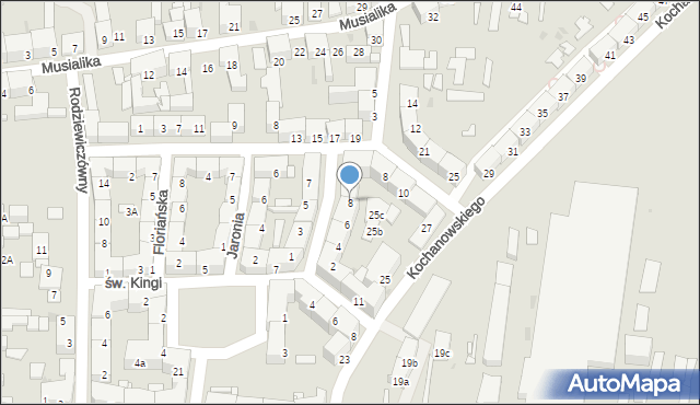 Bytom, Miętkiewicza Piotra, 8, mapa Bytomia