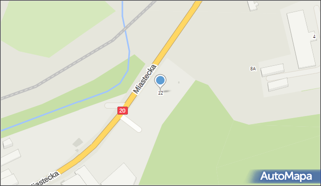 Bytów, Miastecka, 12, mapa Bytów