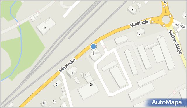 Bytów, Miastecka, 2, mapa Bytów