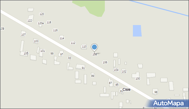 Cegłów, Mickiewicza Adama, 108, mapa Cegłów