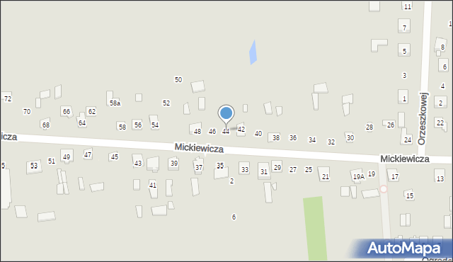 Cegłów, Mickiewicza Adama, 44, mapa Cegłów