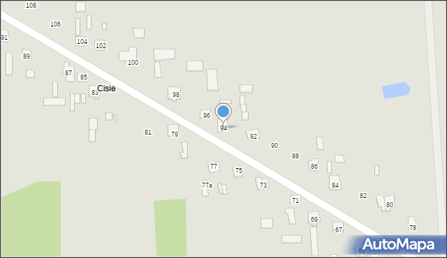 Cegłów, Mickiewicza Adama, 94, mapa Cegłów