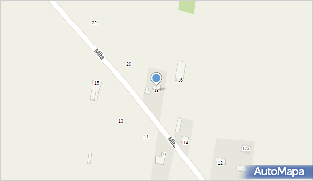 Cerekiew, Miła, 18, mapa Cerekiew