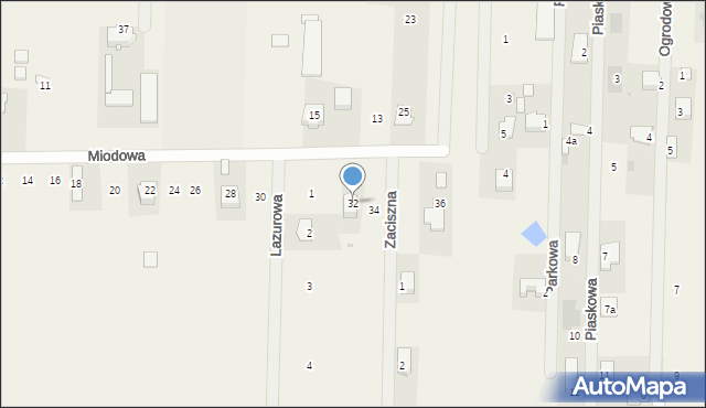 Cerekiew, Miodowa, 32, mapa Cerekiew