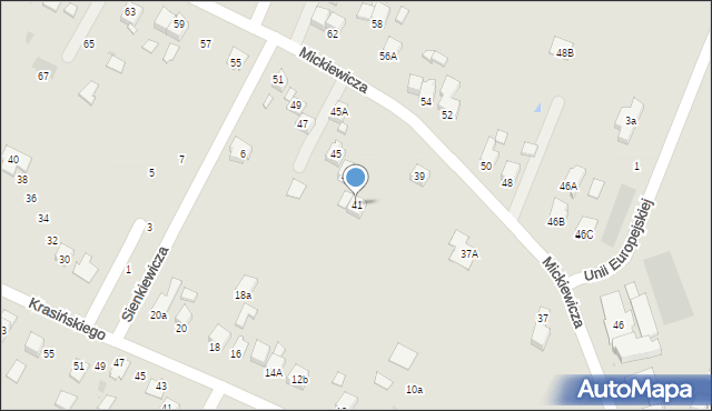 Chełmek, Mickiewicza Adama, 41, mapa Chełmek