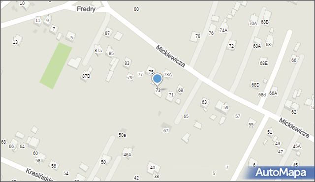 Chełmek, Mickiewicza Adama, 73, mapa Chełmek