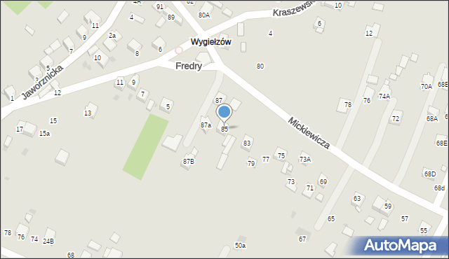Chełmek, Mickiewicza Adama, 85, mapa Chełmek