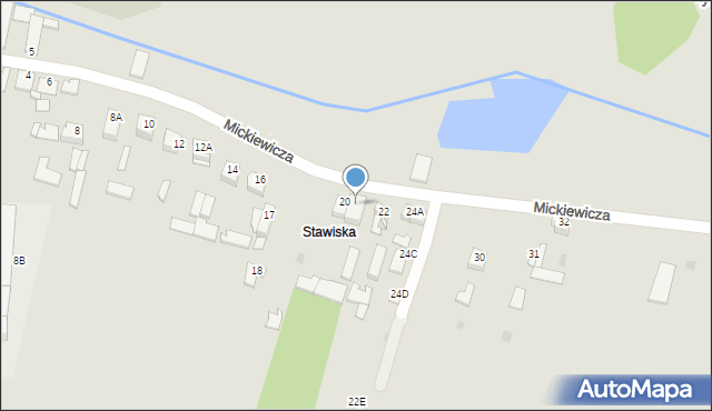 Chmielnik, Mickiewicza Adama, 20A, mapa Chmielnik