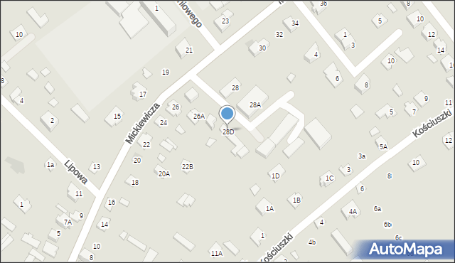 Choroszcz, Mickiewicza Adama, 28D, mapa Choroszcz