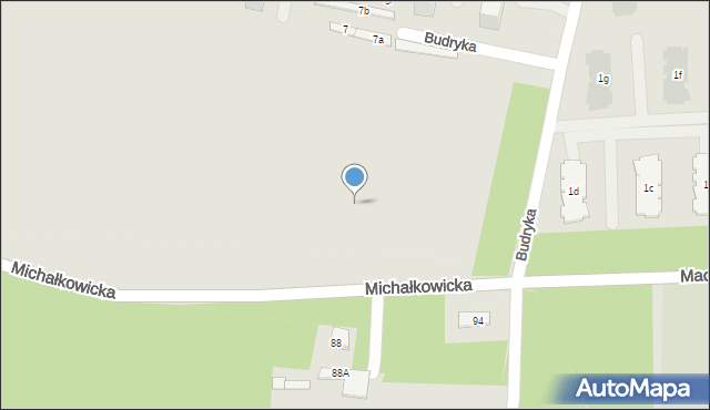 Chorzów, Michałkowicka, 91a, mapa Chorzów