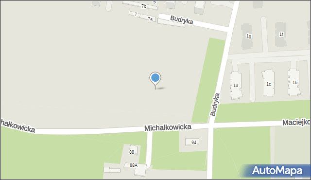 Chorzów, Michałkowicka, 91b, mapa Chorzów