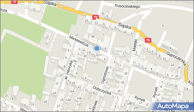 Chrzanów, Mickiewicza Adama, 7, mapa Chrzanów