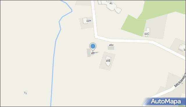 Chwaszczyno, Mickiewicza Adama, 46f, mapa Chwaszczyno