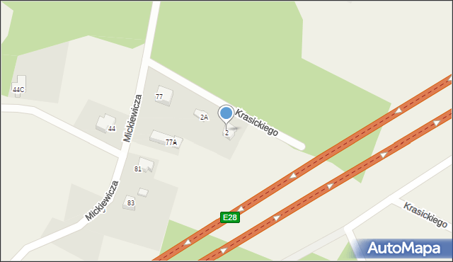 Chwaszczyno, Mickiewicza Adama, 79, mapa Chwaszczyno